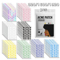 320/1600/1920pcs Colorful Star Hydrocolloid Pimple Patches, Multi Size Invisible Face Dot Stickers